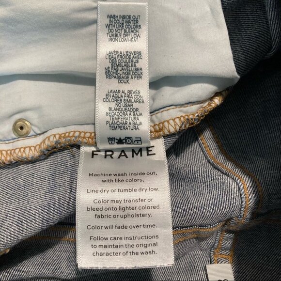 FRAME DENIM Sz 30 Le Cutoff Denim Jean Shorts - Picture 11 of 12